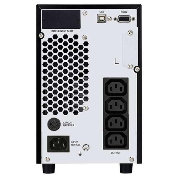 Infosec E4 LCD PRO 1500 1500 VA / 1350 W Online dupla konverziós Back-UPS
