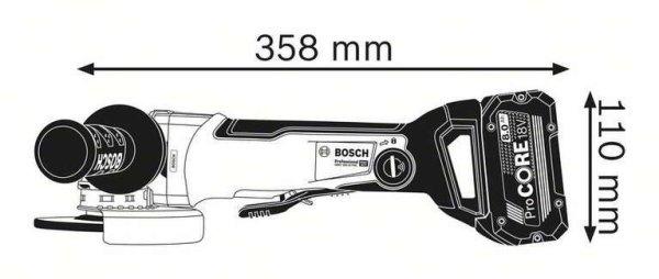 Bosch GWX 18V-10 PSC X-LOCK Professional Akkus sarokcsiszoló (akku és töltő
nélkül)