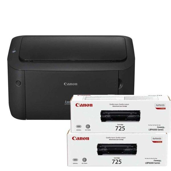 Canon i-SENSYS LBP6030 Mono lézernyomtató - Fekete + 2db Fekete Toner
(CRG-725)