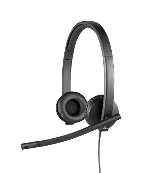 Logitech Fejhallgató 2.0 - H570E Stereo Vezetékes Mikrofonos, Fekete