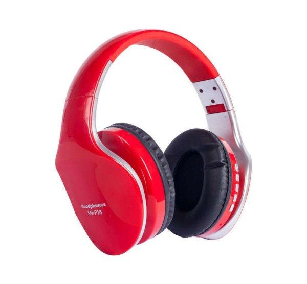 Bluetooth Fejhallgató SN-P18 - piros