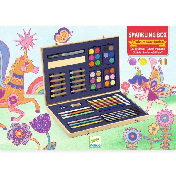Kreatív eszközök - Festő és rajz készlet - Sparkling box of colours |
Djeco