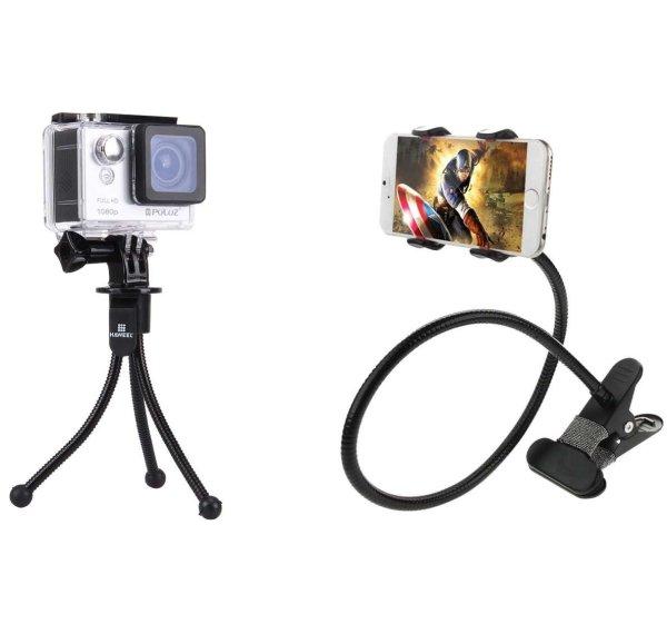 Original Deals rugalmas fém telefontartó és prémium állványkészlet
telefonhoz, kamerához, videóhoz, GoPro-hoz