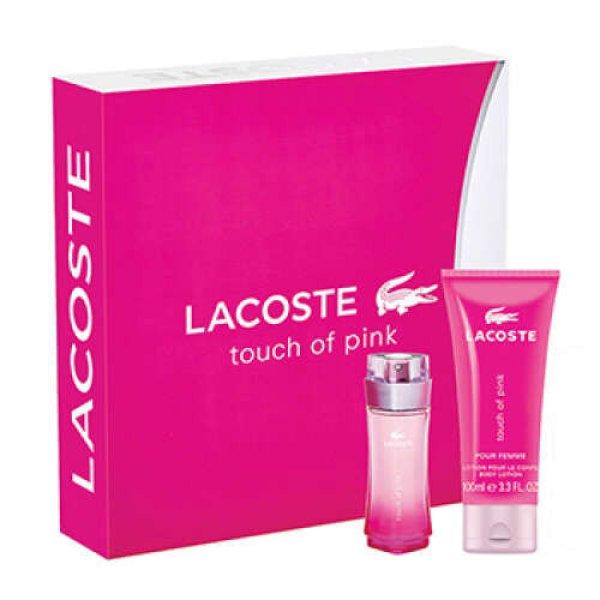 Lacoste - Touch of Pink szett I. 90 ml eau de toilette + 150 ml testápoló