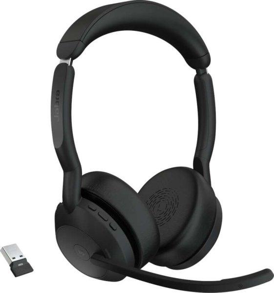 Jabra Evolve2 55 (Microsoft Teams) (USB-A) Wireless Stereo Headset - Fekete +
Állvány