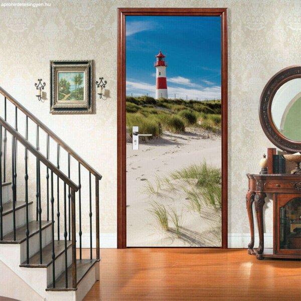 Dekoratív matrica beltéri ajtóhoz, 2 ív ragasztómatrica, teljes méret 78 x
200 cm, világítótorony modell a tengerparton, prémium, eredeti ajánlatok
