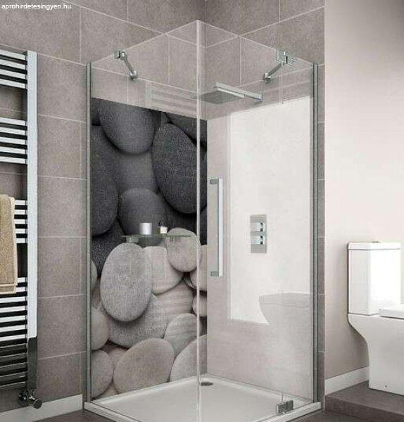 Wallplex fürdőszobai dekorpanel Kövek 120 cm x 200 cm