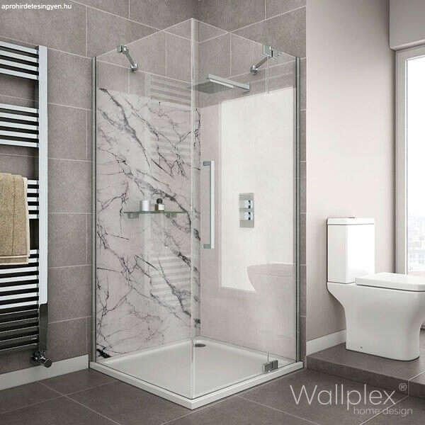 Wallplex fürdőszobai dekorpanel Fehér márvány 120 cm x 200 cm
