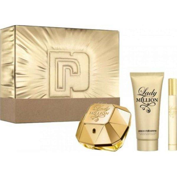 Ajándék szett nőknek parfüm és Corm lotion Paco Rabanne Lady Million - 3
darab
