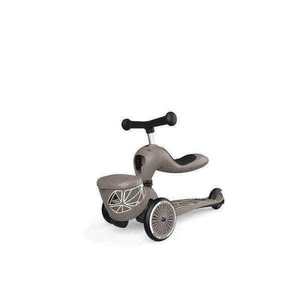 Scoot and Ride Highwaykick 1 lifestyle 2in1 kismotor/roller - Brown lines