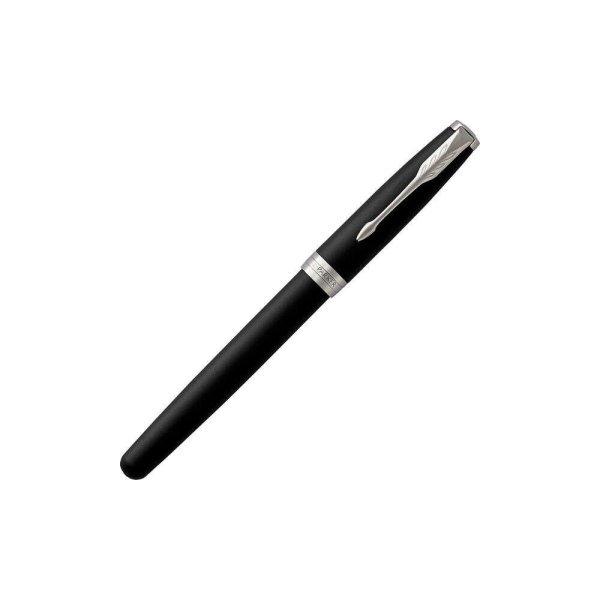 Parker Sonnet töltőtoll matt fekete tolltest ezüst klipszes-kupakos toll