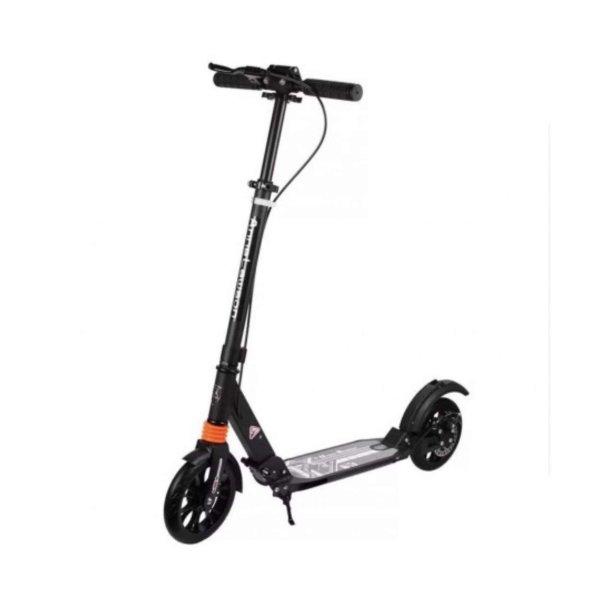 Go Kart City roller, felfüggesztéssel és tárcsafékkel, kerékátmérő 200
mm, 10 év+, matt fekete színű