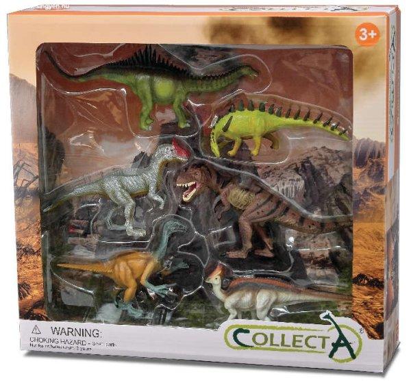 6 WB Collecta kézzel festett dinoszaurusz figurát tartalmazó készlet