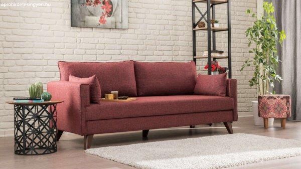 Bella Sofa Bed - Claret Red 3 Személyes kanapé 208x81x85 Bordó