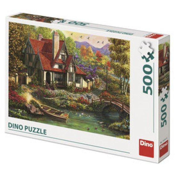 Dino Puzzle 500 db - Ház a tónál