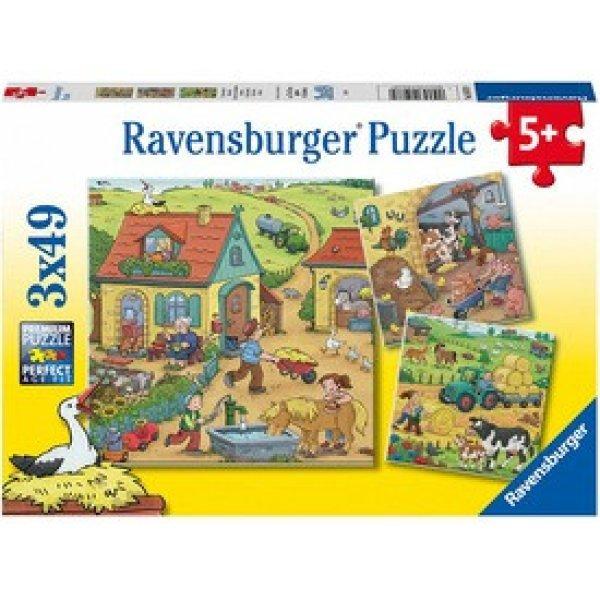 Ravensburger: Puzzle 3x49 db - Élet a farmon