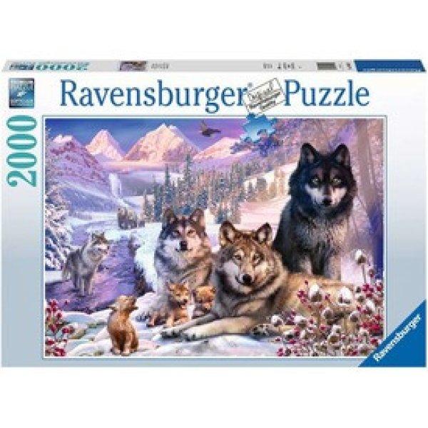 Ravensburger: Puzzle 2 000 db - Farkasok a hóban