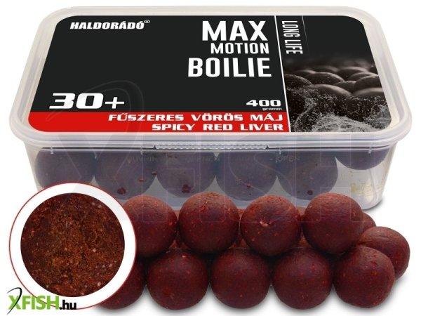 Haldorádó Max Motion Boilie Long Life 30+ Mm - Fűszeres Vörös Máj 400g