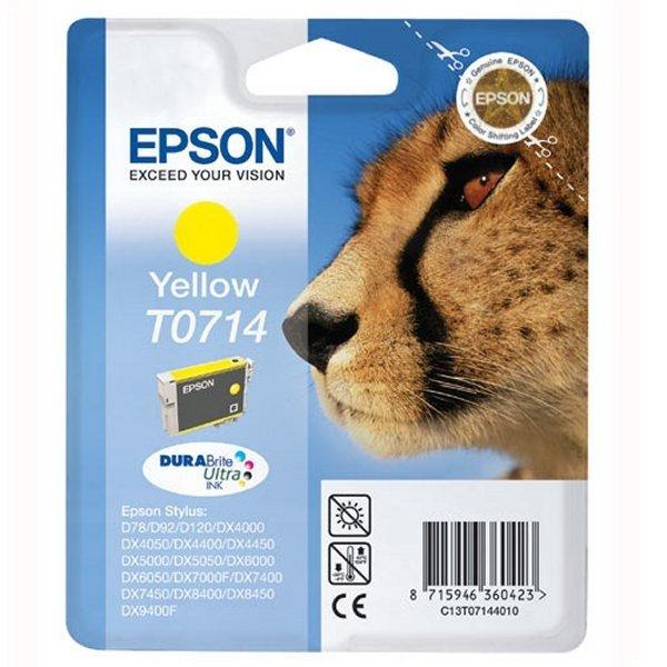 EPSON T0714 EREDETI tintapatron SÁRGA 5,5ml