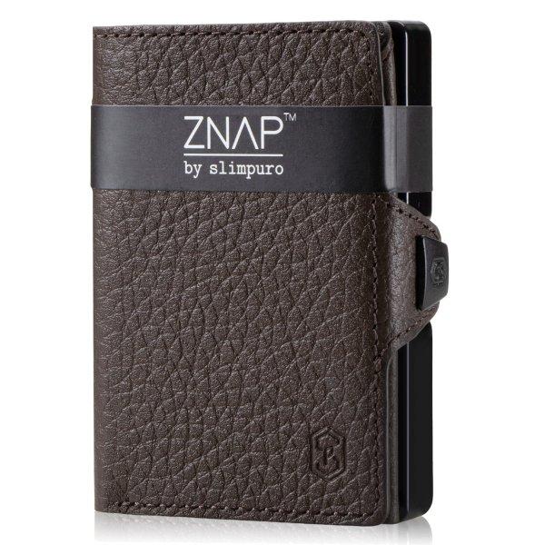 Slimpuro ZNAP, vékony pénztárca, 8 kártya, érmetartó, 8,9 x 1,5 x 6,3 cm
(SZ x M x M), RFID védelem