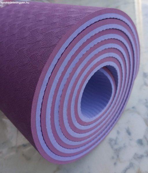 Yoga Mat , jóga matrac, TPE, 6mm, 2 színű, C10