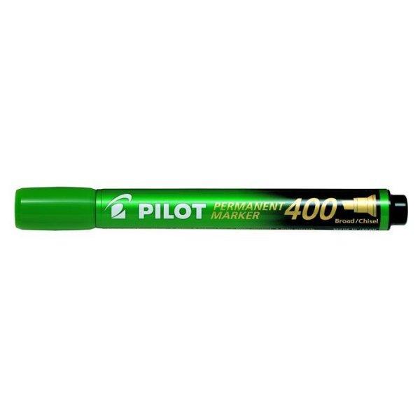 Alkoholos marker, 1,5-4 mm, vágott, PILOT "Permanent Marker 400",
zöld