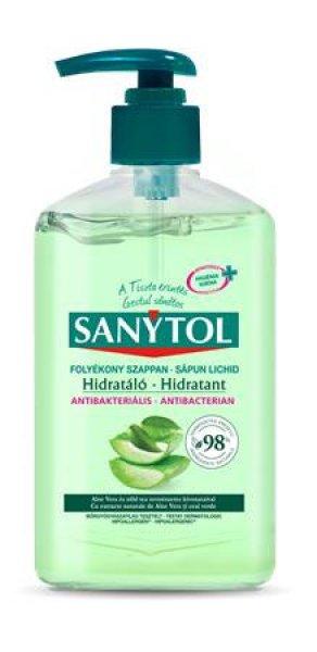 Antibakteriális folyékony szappan, 250 ml, SANYTOL "Hidratáló",
aloe vera és zöld tea