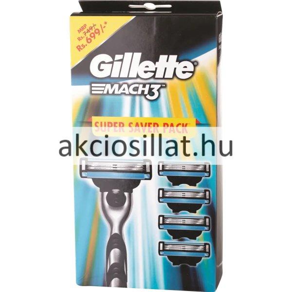 Gillette Mach3 borotvakészülék + 5 betét