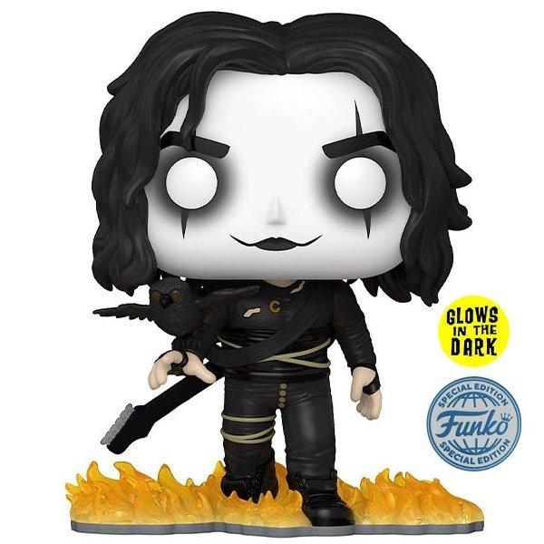 POP! Movies: Eric Draven with Crow (The Crow) Special Kiadás (Glows in The
Dark)