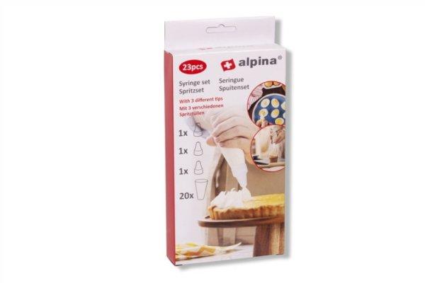 23 részes habzsák és díszítőcső készlet Alpina