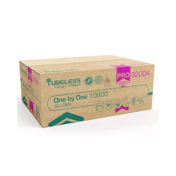 Toalettpapír 2 rétegű V hajtogatású 265 lap/csomag 40 csomag/karton
Tubeless hófehér