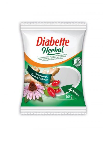 Dibette herbal cukormentes vegyes gyógynövényes cukorka édesítőszerekkel
60 g