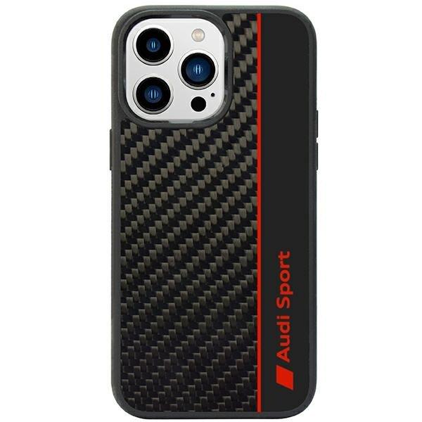 Audi Carbon Fiber Stripe iPhone 14 Pro Max 6.7" fekete keménytok
AUS-TPUPCIP14PM-R8/D1-BK