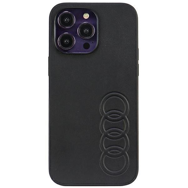 Audi Szintetikus bőr iPhone 14 Pro Max 6.7" fekete keménytok
AU-TPUPCIPCIP14PM-TT/D1-BK