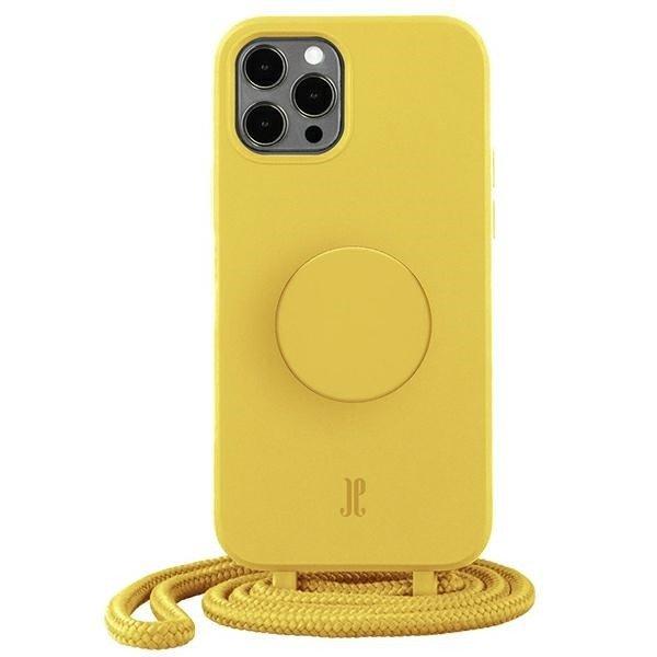 Etui JE PopGrip iPhone 12/12 Pro 6,1" sárga/nyúl mancs 30089 (Just
Elegance) tok