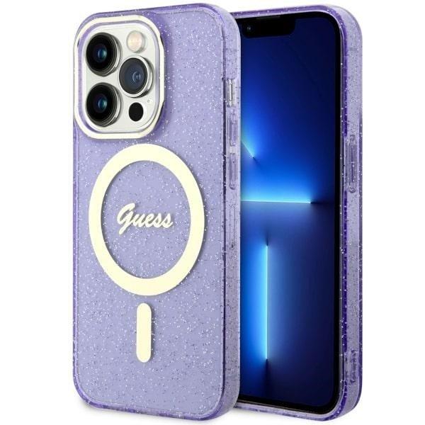 Guess GUHMP14XHCMCGU iPhone 14 Pro Max 6.7" lila keménytok Glitter Gold
MagSafe