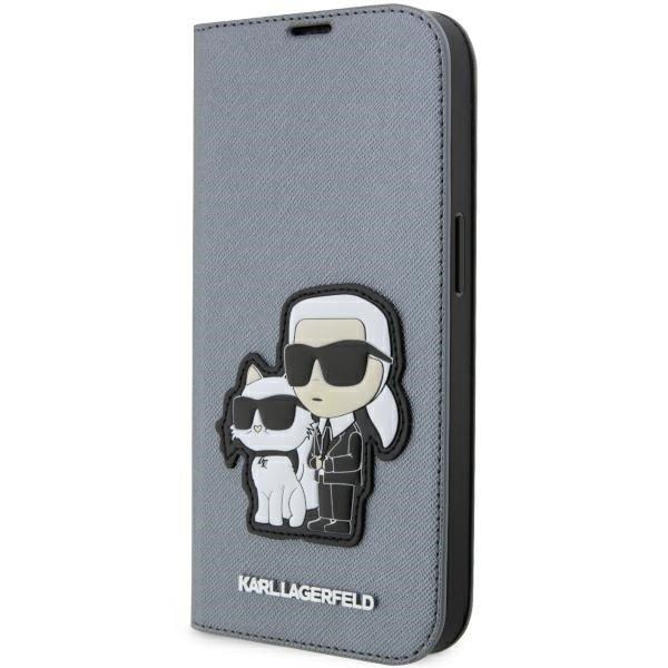 Karl Lagerfeld KLBKP14XSANKCPG iPhone 14 Pro Max 6.7" könyvtok ezüst
Saffiano Karl & Choupette