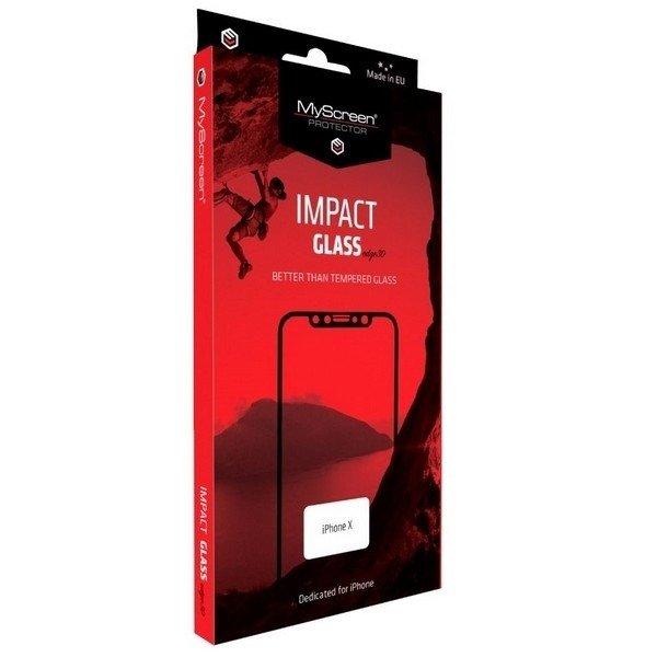 MS ImpactGLASS Edge 3D Sam N975 Note 10 Plus fekete Sokkolásgátló teljes
képernyős hibrid üveg 6H fólia