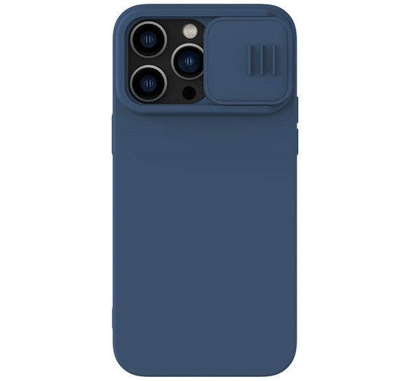 NILLKIN CAMSHIELD SILKY MAGNETIC szilikon telefonvédő (mágneses, plüss
belső, kamera védelem, környezetbarát) SÖTÉTKÉK Apple iPhone 14 Pro Max