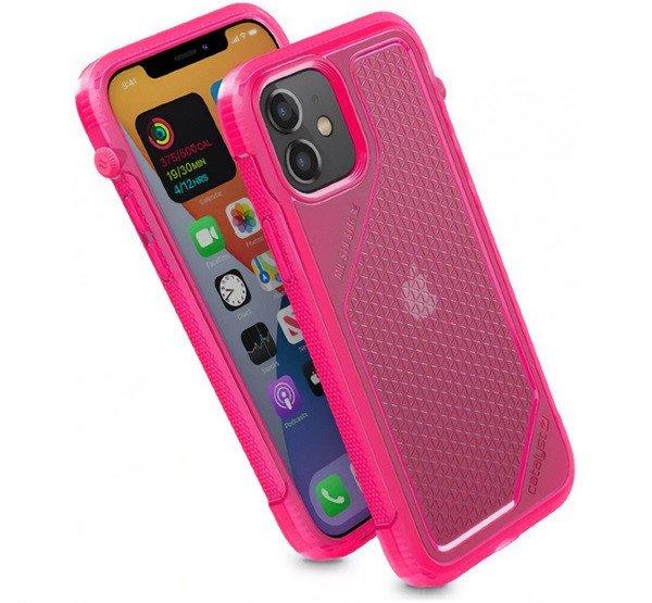 CATALYST VIBE műanyag telefonvédő (közepesen ütésálló, csúszásgátló,
légpárnás sarok + kézpánt) RÓZSASZÍN Apple iPhone 12, iPhone 12 Pro