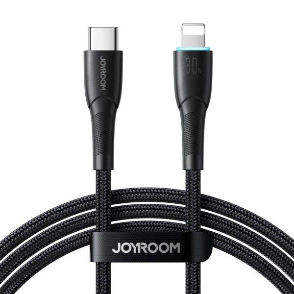 Joyroom Starry Series SA32-CL3 30W USB-C / Lightning kábel 1m - fekete