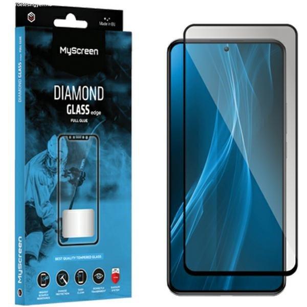 MS Diamond Glass Edge FG Oppo A79 5G fekete Full Glue teljes ragasztás fólia