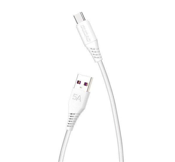 Dudao L2T USB A - USB C kábel, 5A, 2m, fehér