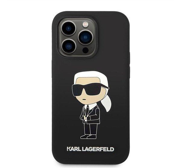 Karl Lagerfeld Liquid Ikonik NFT szilikon hátlap tok Apple iPhone 14 Pro,
fekete