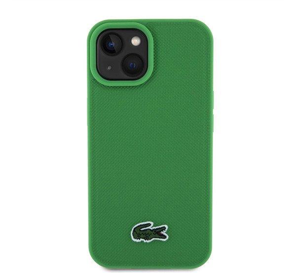 Lacoste Iconic Petit Pique Woven Logo iPhone 15 MagSafe tok, zöld