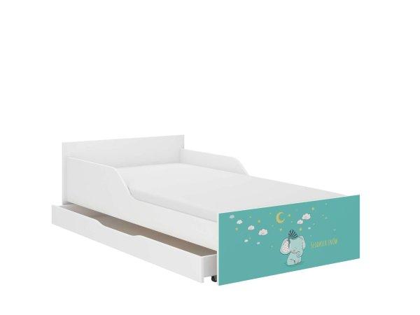 PUFI ifjúsági ágy ajándék matraccal 160x80 cm,  ágyneműtartó nélkül  -
elefánt