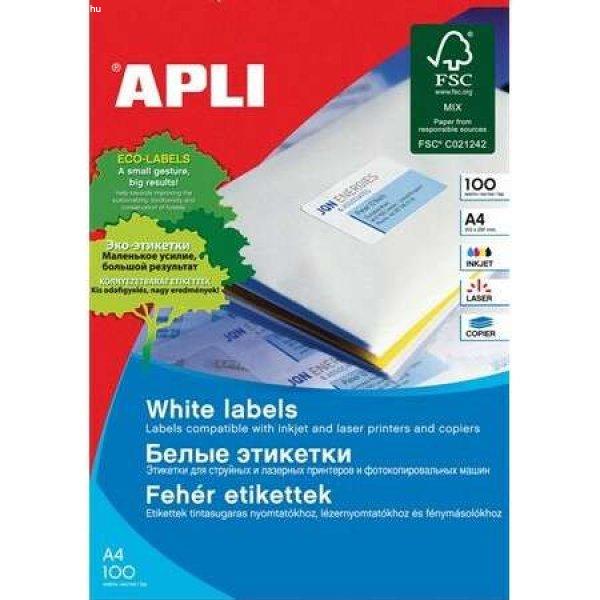 APLI 70x37 mm univerzális Etikett (100 lap)