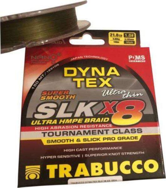 Trabucco dyna-tex slk x8 ss 150m 0,205 fonott zsinór sötétzöld