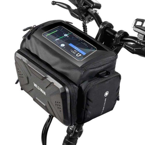 Kerékpár tartó / keréken táska érintőképernyős cipzárral WILDMAN GS6
4L 4 ?- 7?
