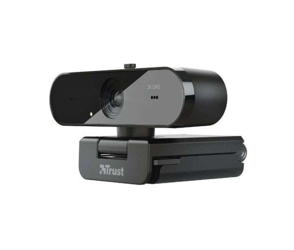 Trust Taxon webkamera 2560 x 1440 pixelek USB 2.0 Fekete